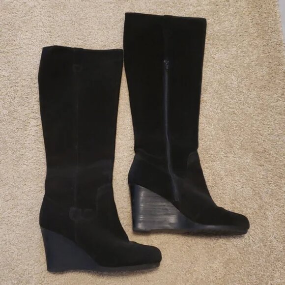 Bp 'Vieroy' knee high suede Wedge heel Boots - Picture 2 of 4